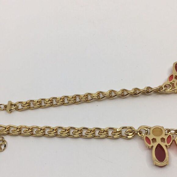 Kate Spade Steamer Glow Graduated Collar Necklace Pink and Yellow Gold Tone - Picture 16 of 16